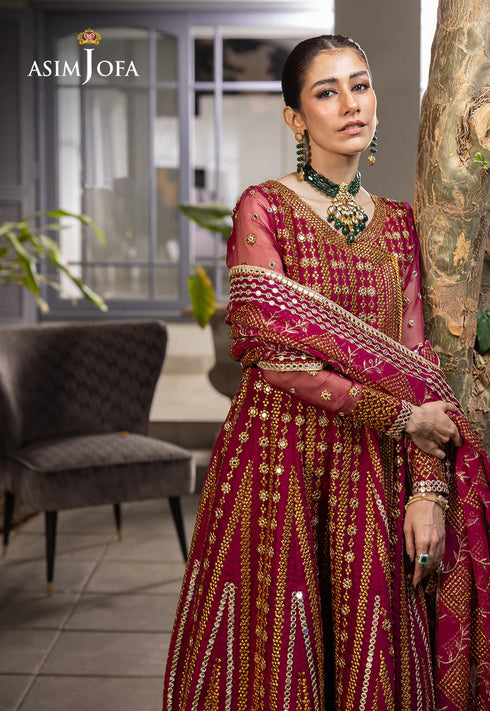 AJJH-08 EMBROIDERED ORGANZA 3 PCS