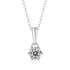 925 Silver Inlaid Moissanite Water Drop Necklace