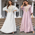 Muslim Women Embroidered Robe Dress