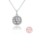 1 Karat Moissanite Pendant Round Bag Necklace
