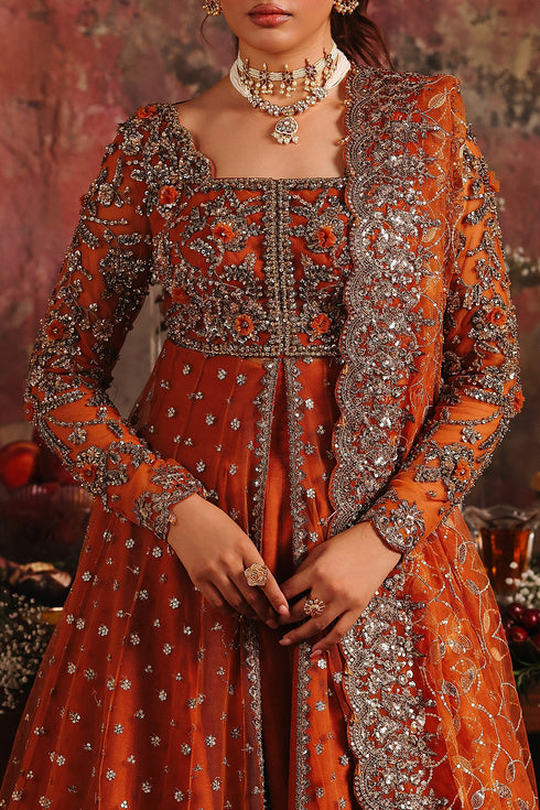 3-PC Embroidered Net Pishwas Suit stm-5-01