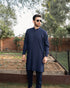 Navy Blue - Kurta Trouser - 2PC
