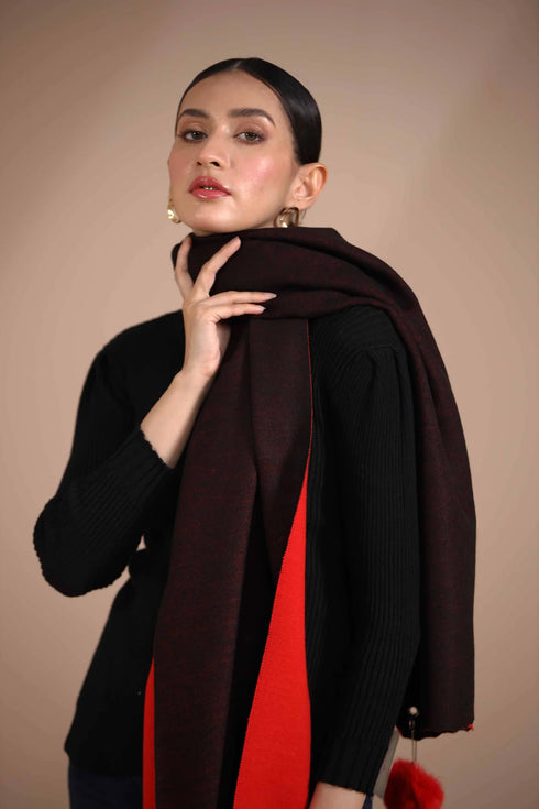 Red/Black Shawl