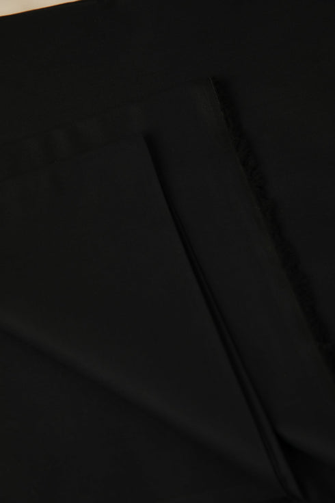 Black Soft Cotton Unstitched - Menswear