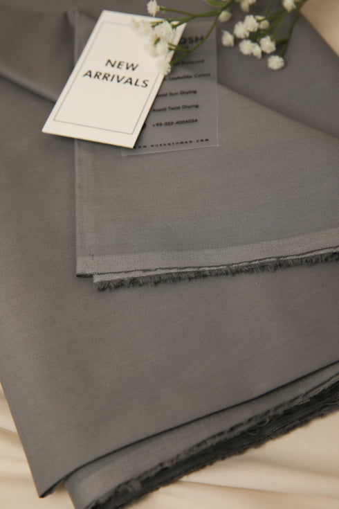 Light Grey Soft Cotton Unstitched - Menswear