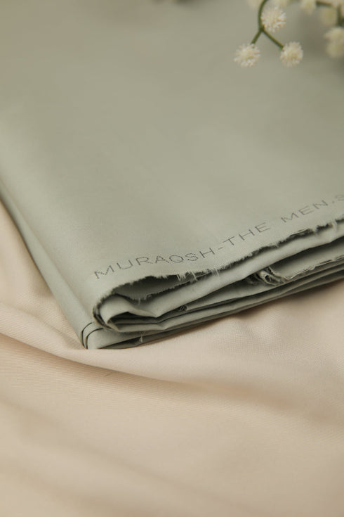 Light Mint Soft Cotton Unstitched - Menswear