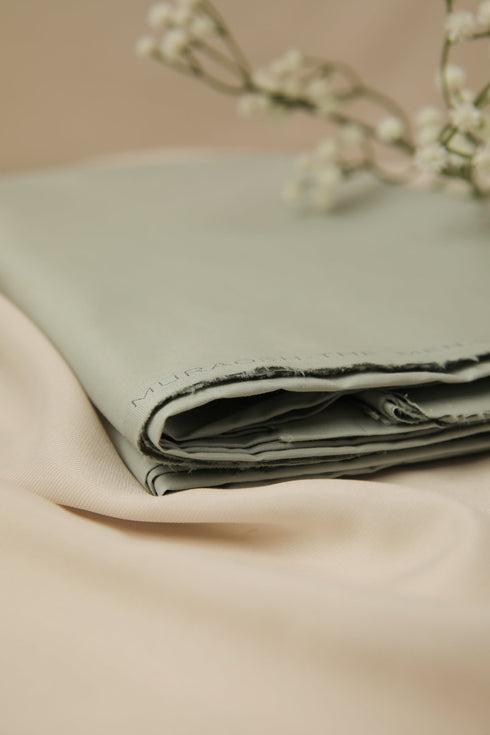 Light Mint Soft Cotton Unstitched - Menswear