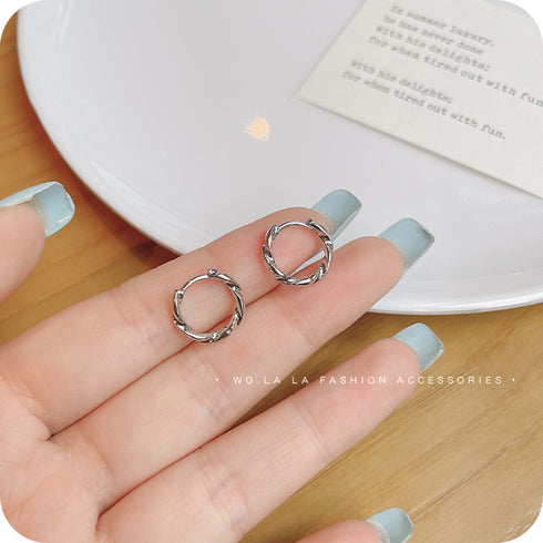 925 Silver Pin Earrings Women