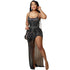 Rhinestone Sling Party Dress Women