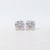 925 Silver Moissanite Stud Earrings Classic Four-claw D Color Single Stone Earrings