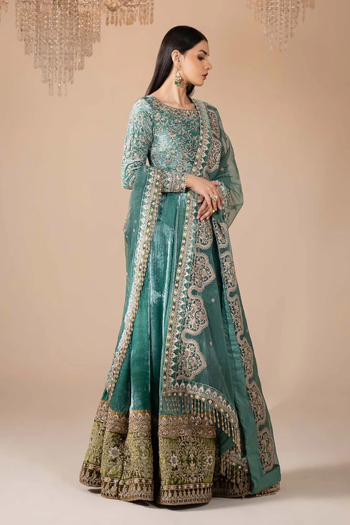 3 Piece Embroidered Velvet Suit