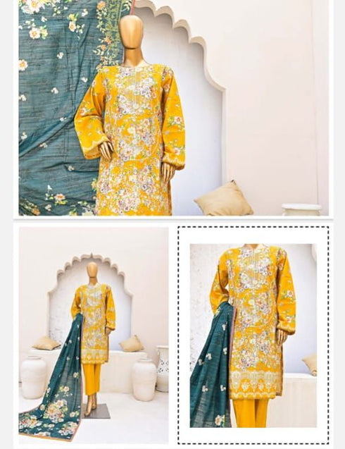 Embroidered khaddar WD4 | Stitched by Women Dresses