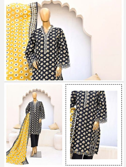 Embroidered khaddar WD5 | Stitched by Women Dresses