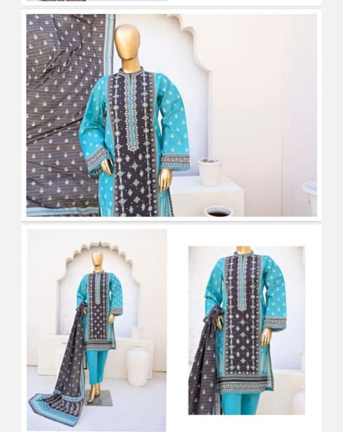 Embroidered khaddar WD8 | Stitched by Women Dresses