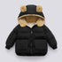 Children S Autumn And Winter Short Thick Hooded Warm Jacket