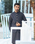 Charcoal Grey Shalwar Kameez and Waistcoat - 3PC