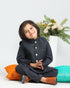 Charcoal Grey Shalwar Kameez and Waistcoat - 3PC