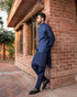 Navy Blue Shalwar Kameez and Waistcoat - 3PC