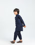 Navy Blue Shalwar Kameez and Waistcoat - 3PC Set