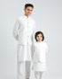 Off White Shalwar Kameez and Waistcoat - 3PC Set