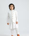 Off White Shalwar Kameez and Waistcoat - 3PC Set