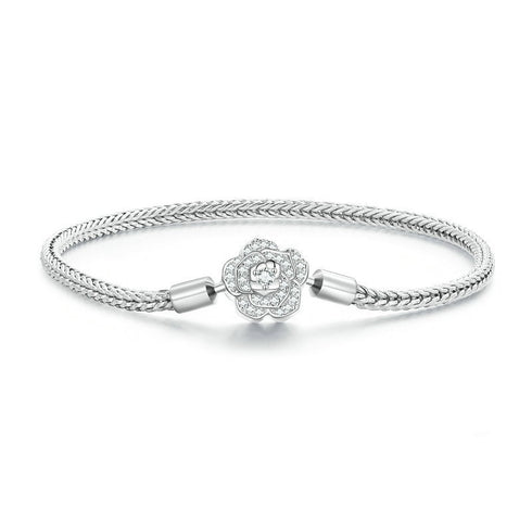 925 Silver Rose Basic Bracelet