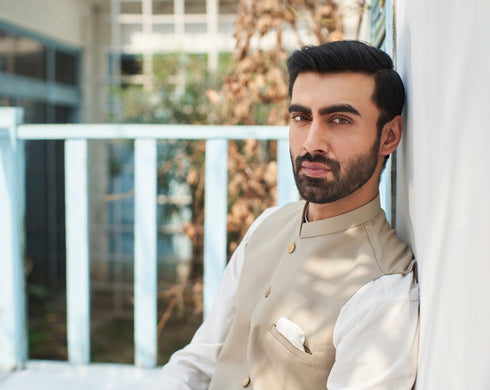 Beige on White - 3PC