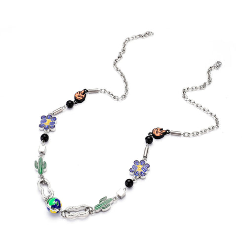 Cactus Horseshoe Necklace For Men And Women