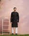 Black Cotton Kurta