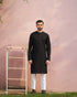 Black Cotton Kurta