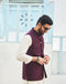 Burgundy Waistcoat - Italian Tropical