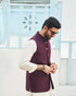 Burgundy Waistcoat - Italian Tropical