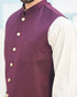 Burgundy Waistcoat - Italian Tropical