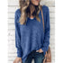 V-neck Pullover Outer Wear Thick Plus Size Fleece Sweater Women