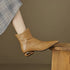 Chunky Heel Side Zip Short Tube Fashion Boots