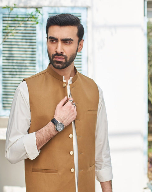 Camel Waistcoat