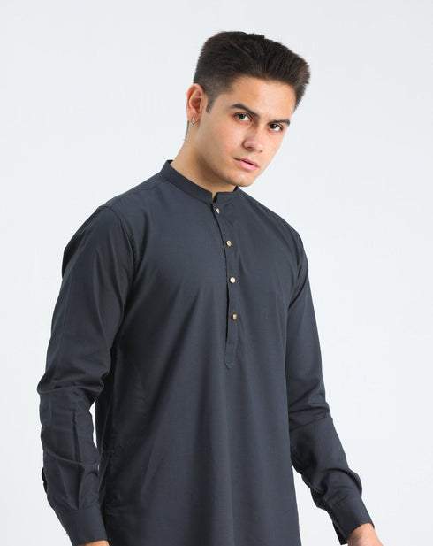 Charcoal Grey Kurta Trouser