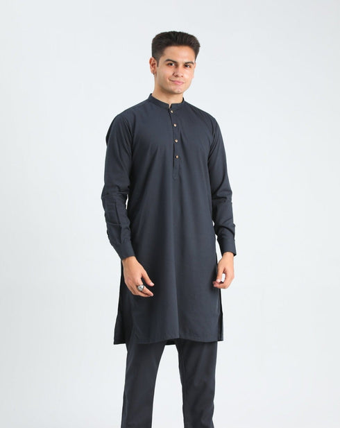 Charcoal Grey Kurta Trouser
