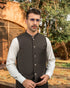 Chocolate Brown Waistcoat - Italian Tropical