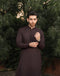 Dark Brown - Kurta Trouser/Shalwar - 2PC