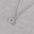 1 Karat Moissanite Pendant Round Bag Necklace