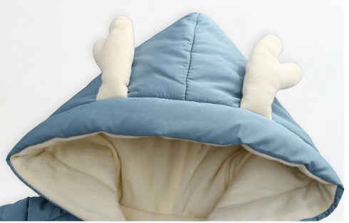 Baby Winter Snowsuit Plus Velvet Jumpsuit