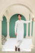 Off White Kameez Shalwar with Waistcoat - Men - 3PC - FE