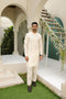 Bosky White Kameez Shalwar/Trousers - Men - Plain