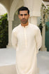 Bosky White Kameez Shalwar/Trousers - Men - Plain