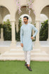 Sky Blue Kameez Shalwar/Trousers - Men - Plain