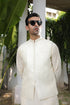 Bosky White Embroidered - Waistcoat Set - 3PC Designerwear