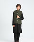 Army Green on Black - Kidswear - 3PC