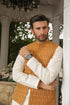 Apricot Embroidered - Waistcoat Set - 3PC Designerwear