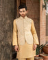 Ivory Embroided - Waistcoat Set - 3PC Designerwear